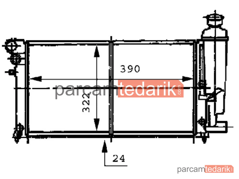 BEHR CR469000S | Su Radyatörü — Peugeot 106 II 96-99 1.4 TU3JP 1.6 TU5JP NAC