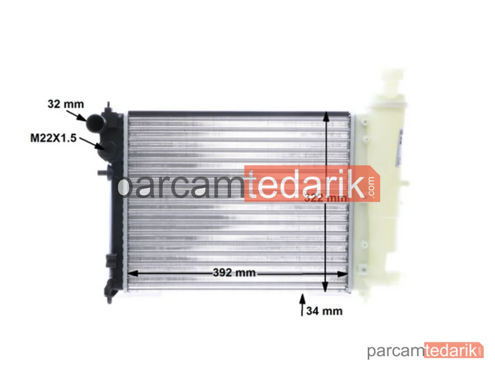BEHR CR469000S | Su Radyatörü — Peugeot 106 II 96-99 1.4 TU3JP 1.6 TU5JP NAC