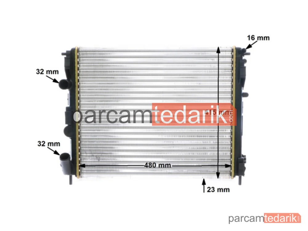 BEHR CR605000S | Su Radyatörü — Renault Clio II, Renault Clio II Kasa/eğik Arka, Renault Kangoo