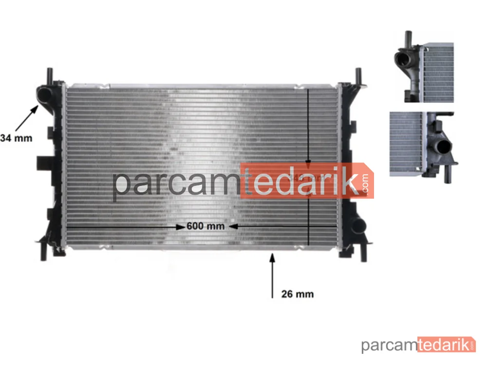 BEHR CR628000S | Su Radyatörü — Ford Focus I, Ford Focus I Kombi Van, Ford Focus I Sedan