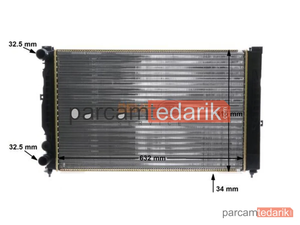 MAHLE CR647000S | Su Radyatörü — Audi A4 B5, VW Passat B5, VW Passat B5 Variant