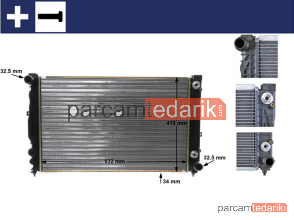 BEHR CR648000S | Su Radyatörü — Yağ Sogutuculu Otomatik (VW Passat 97-05 Audi A4 95-01 A6 98-05)