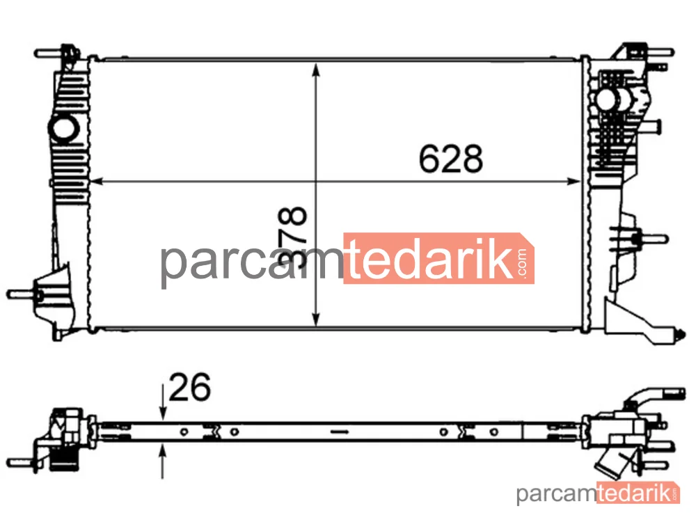 BEHR CR840000S | Su Radyatörü — Renault Megane III Scenic III 1.5 DCI K9K 08