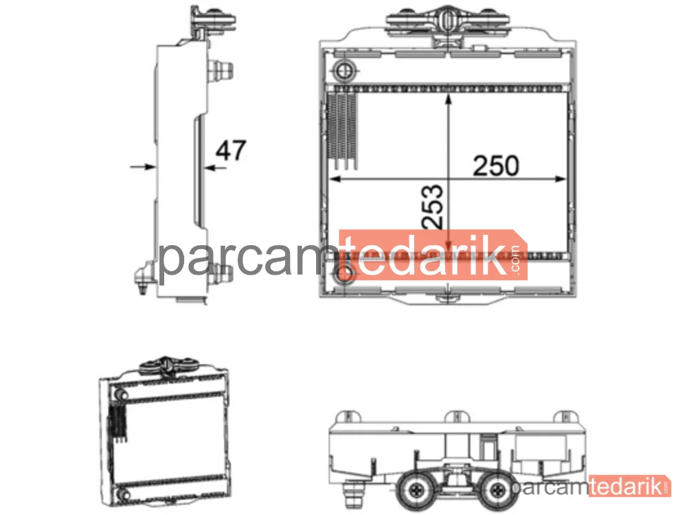BEHR CR922000P | Su Radyatörü — BMW F01-F02-F06-F07-F10 Ilave