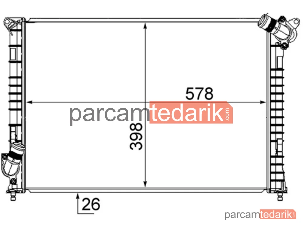 BEHR CR984000S | Su Radyatörü — Minicooper Onecooper 1.6I