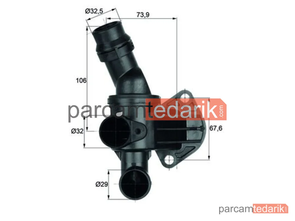 TI680 | Termostat — Audi TT Roadster, VW Golf VI, VW Scirocco III