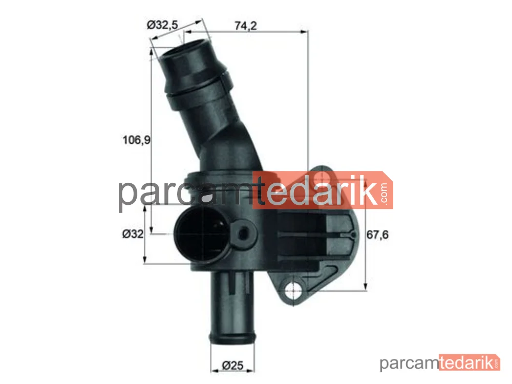 TI887 | Termostat — Skoda Octavia II Combi, VW Golf V, VW Passat B6
