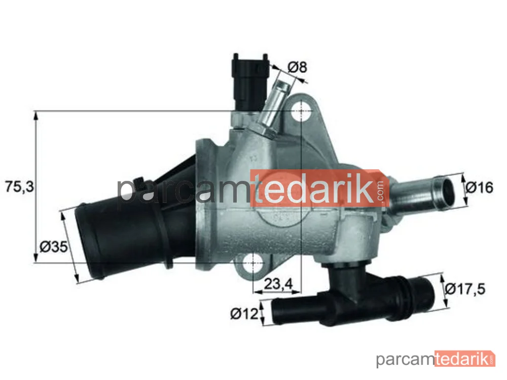 MAHLE TI14283 | Termostat (Entegre)