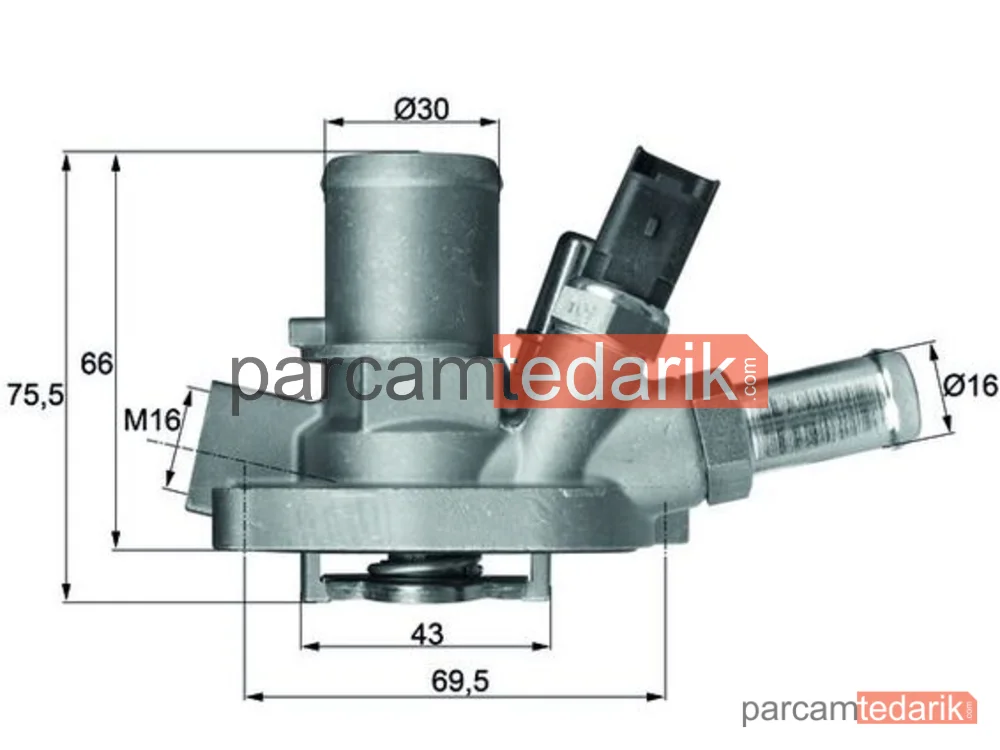 TI14780 | Termostat — Alfa Romeo Mito, Lancia Delta III, Abarth Grande Punto