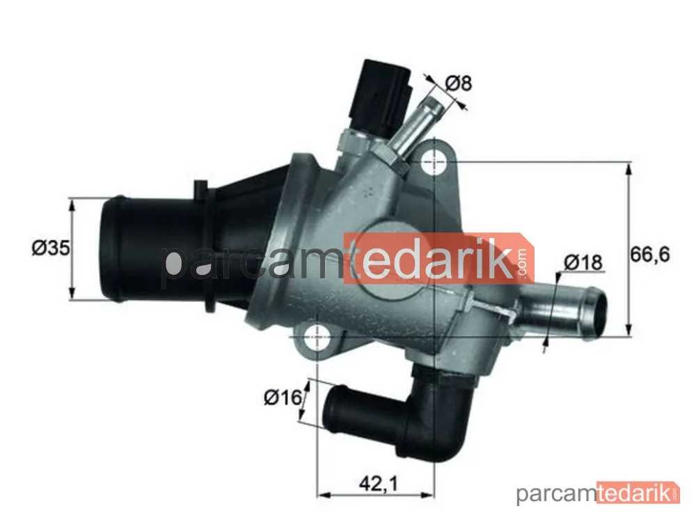 TI16388 | Termostat — Alfa Romeo GTV, Fiat Barchetta
