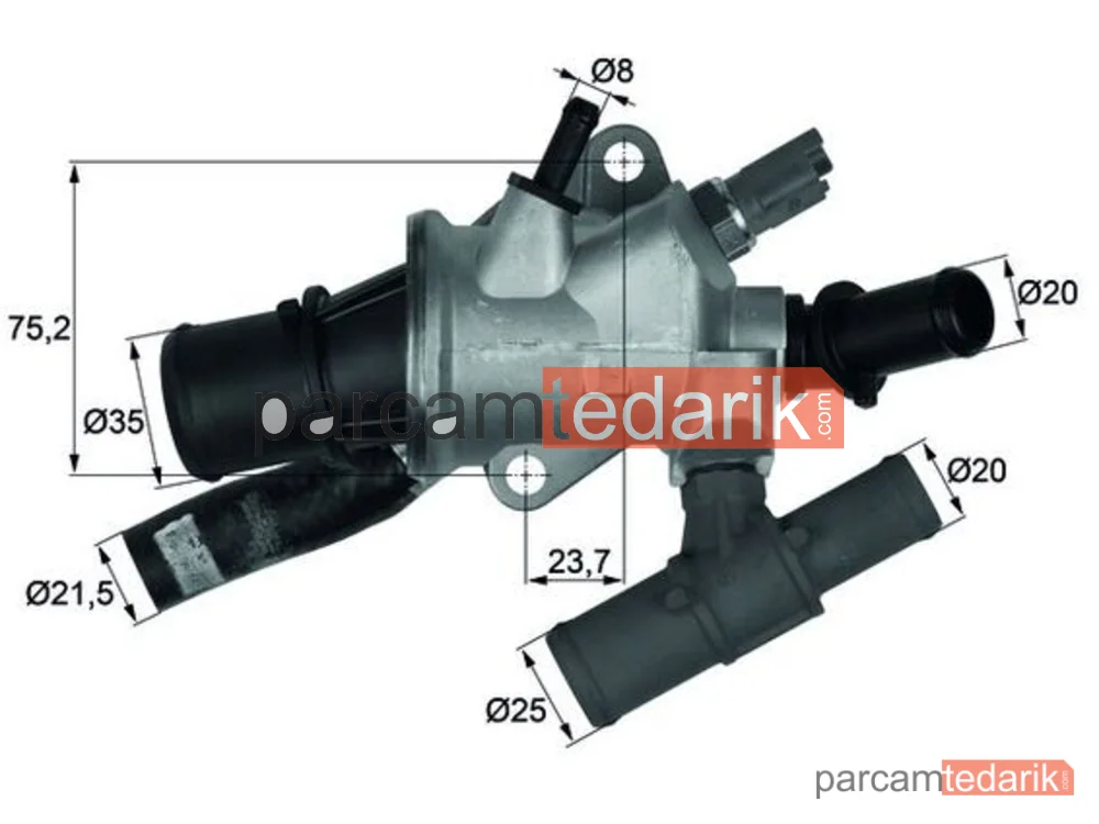 TI16688 | Termostat — Fiat Palio Weekend, Fiat Punto