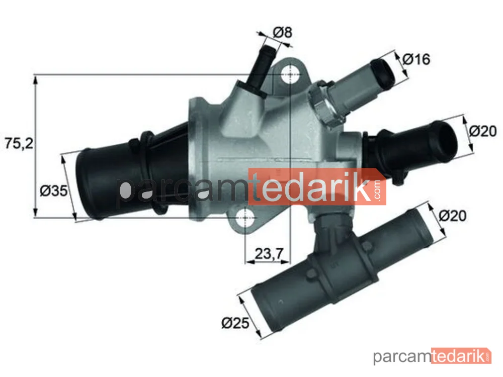 TI16888 | Termostat — Fiat Doblo, Fiat Doblo MPV