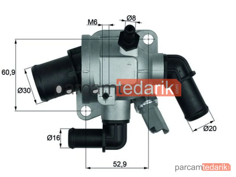 TI17388 | Termostat — Fiat Grande Punto, Fiat Punto Evo, Lancia Ypsilon
