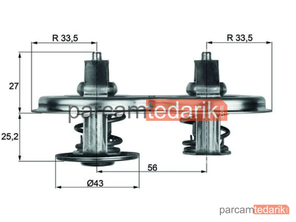 MAHLE TX3375D | Termostat — Scania R I