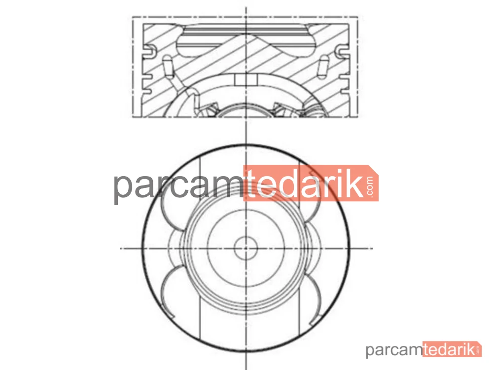 Piston — Mercedes-Benz Sprinter 3,5-t, Mercedes-Benz C-Serisi - 001PI00133000