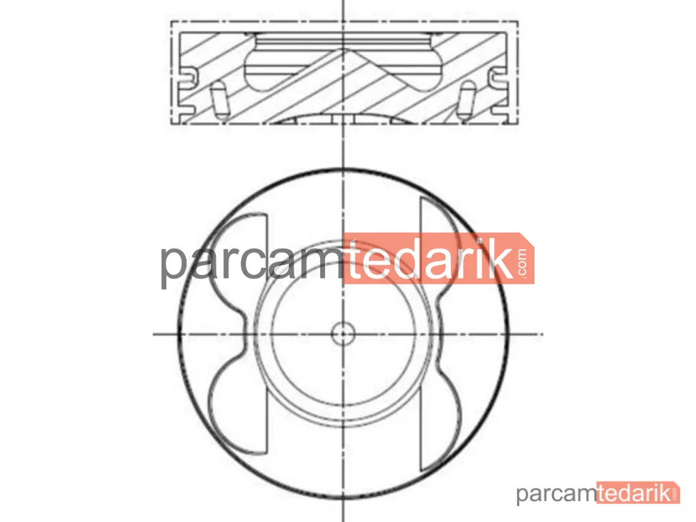Piston (83 mm) — Mercedes-Benz Sprinter 5-t, Mercedes-Benz Sprinter 3,5-t, Mercedes-Benz G-Serisi - 001PI00178000