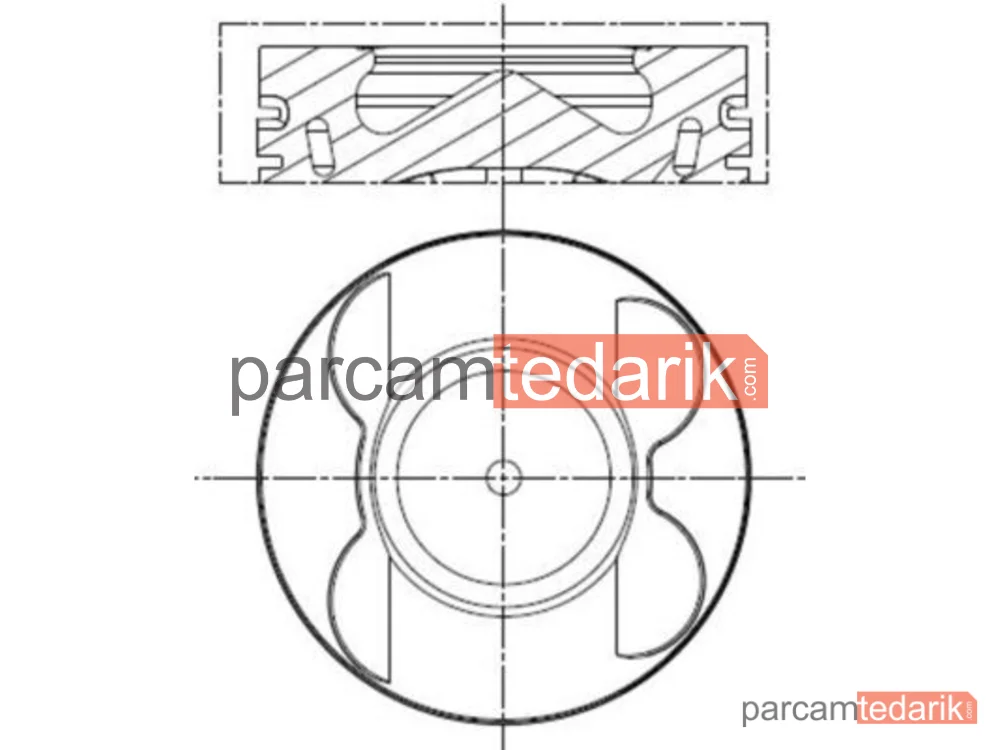 Piston (83.5 mm) — Mercedes-Benz Sprinter 5-t, Mercedes-Benz Sprinter 3,5-t, Mercedes-Benz G-Serisi - 001PI00190002