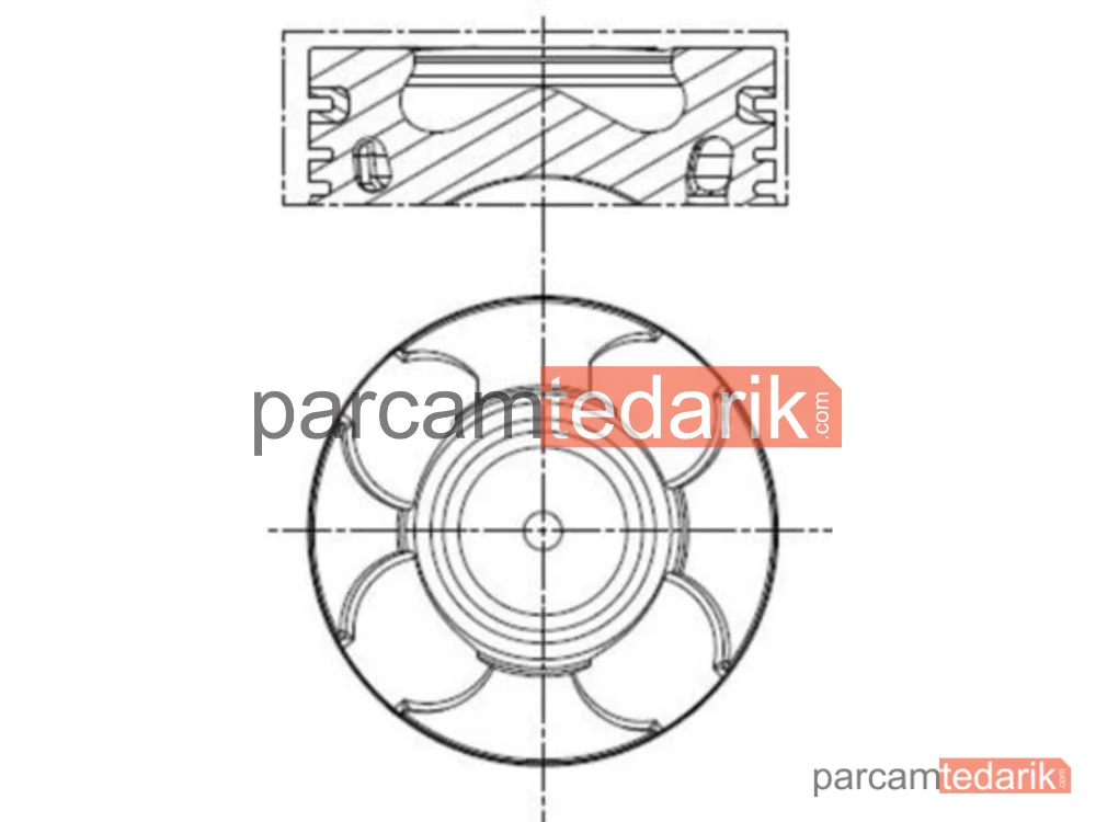 011PI00100000 | Piston — Alfa Romeo Mito, Fiat Idea, Fiat Linea