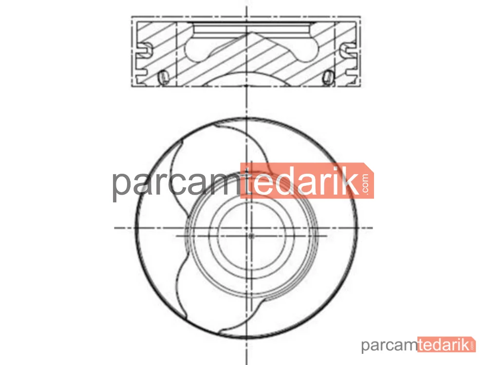 Piston — Renault Clio II, Renault Kangoo Express, Dacia Sandero - 0220100