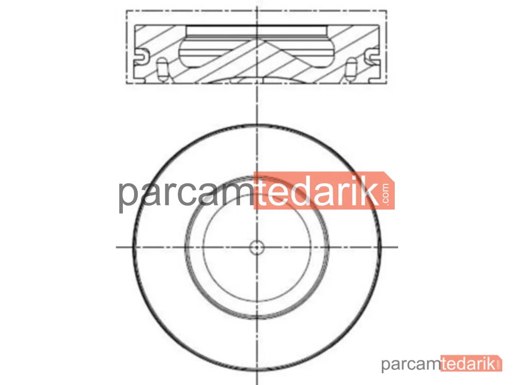 081PI00100000 | Piston — BMW 1, BMW 3, BMW 3 Touring