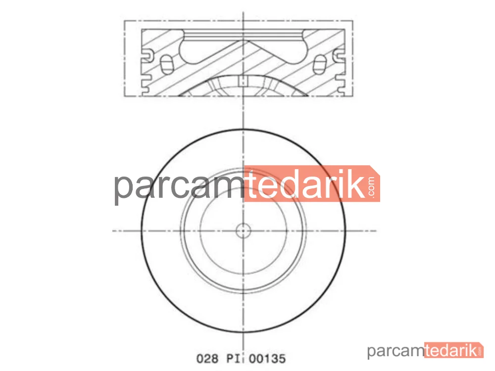 Piston — Audi A7, Audi A6 C7, Audi A8 D4 - 028PI00135002