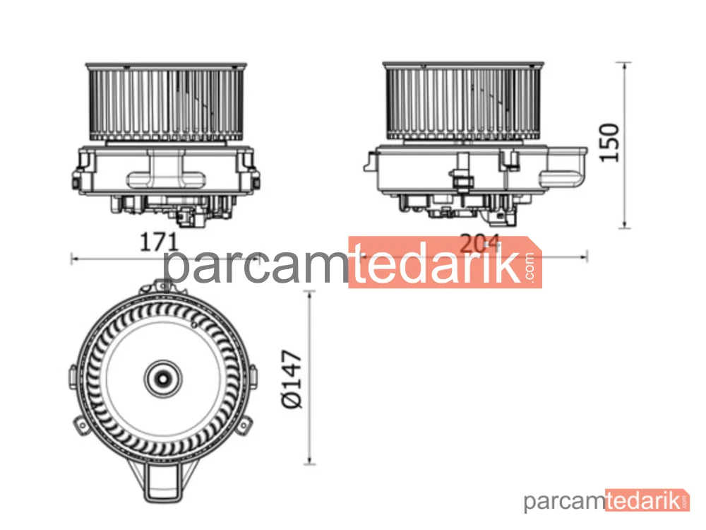 BEHR AB283000P | Kalorifer Fan Motoru — BMW G30-G11-G12