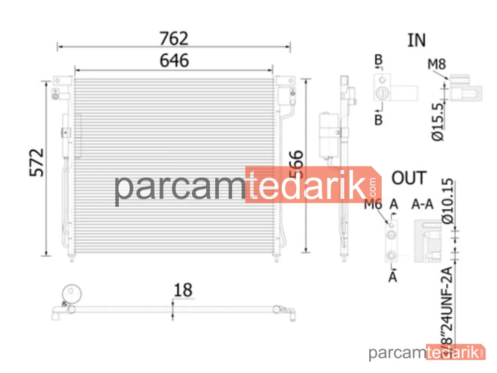 AC138000S | Klima Kondenseri — Nissan Navara 2.5 DCI 05-11 / Pathfinder 05-11