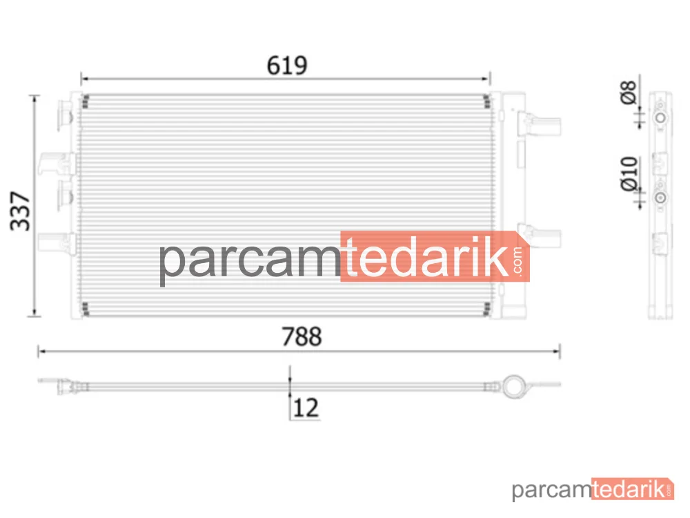 AC894000P | Klima Kondenseri — B32-B36-B38-B46-B48 - F39-F40-F45-F48-F52-F54-F60