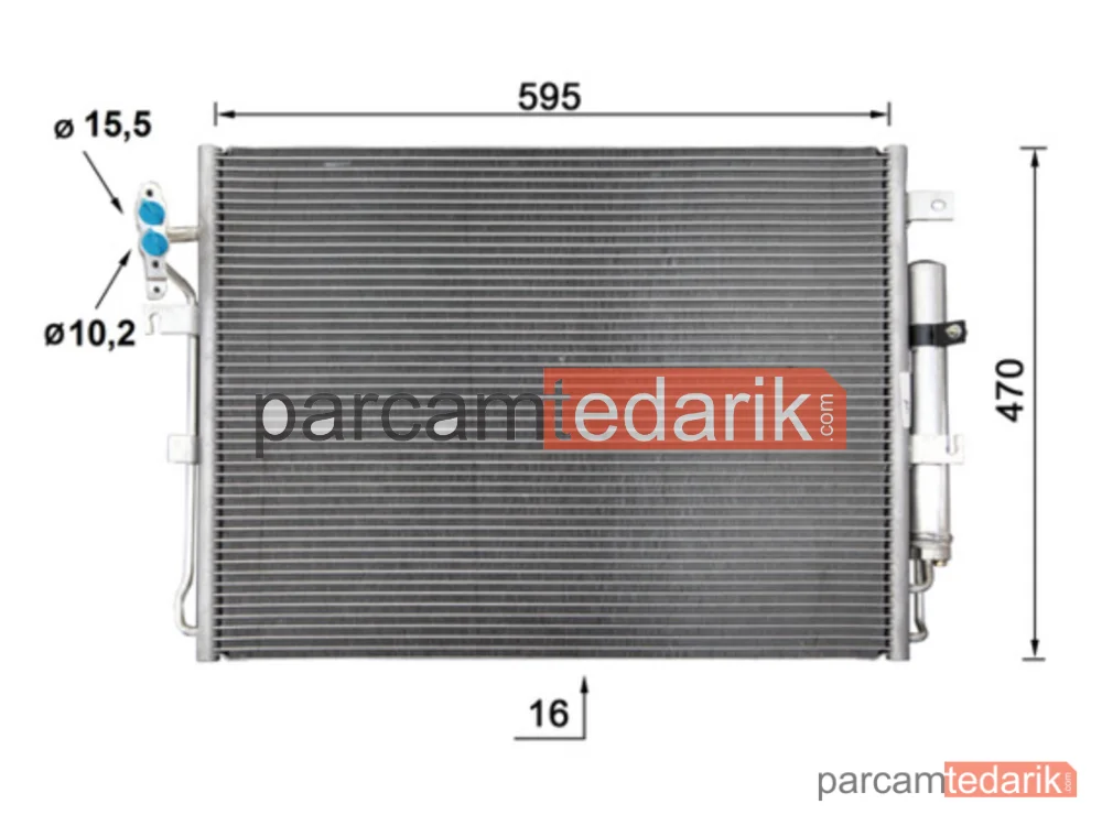 BEHR AC959000S | Klima Kondenseri — Range Rover SPORT-Discovery 2.7