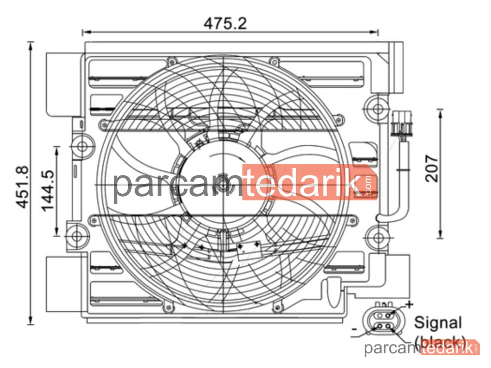 BEHR ACF24000S | Fan Motoru — Klima (BMW 5 Seri E39 - M52-M54)