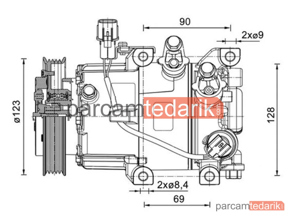 ACP1465000P | Klima Kompresörü — Hyundai I20 1.4 CRDI 2015