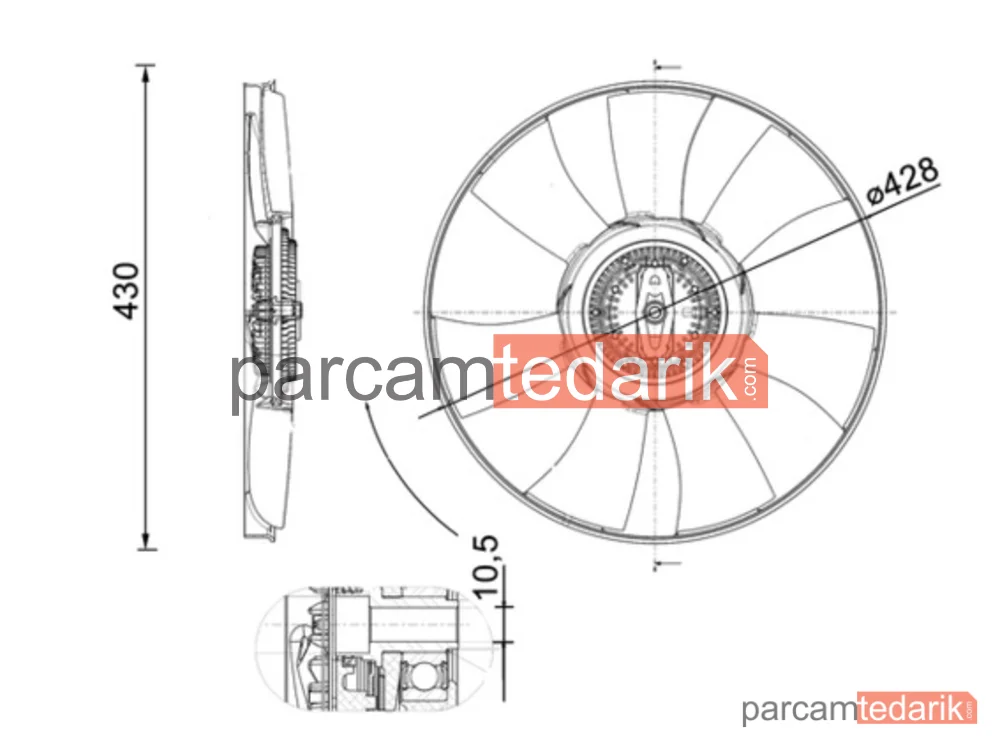 CFF529000P | Termostat — FAN VW