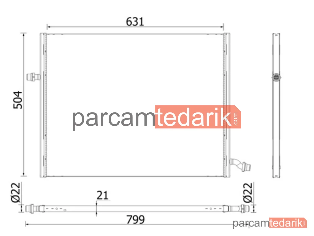 CIR37000P | Su Radyatörü — Mercedes