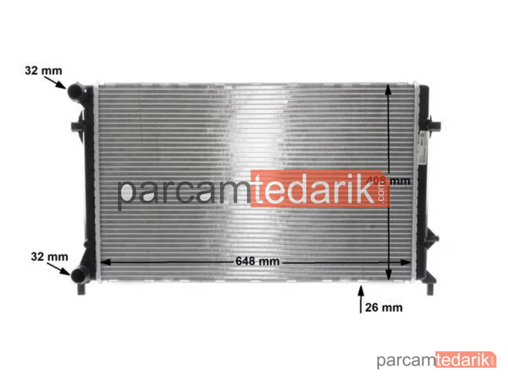 BEHR CR30000S | Su Radyatörü — VW Caddy 04- Golf 04-14 Audi A3 04-13 Seat Leon 06-13