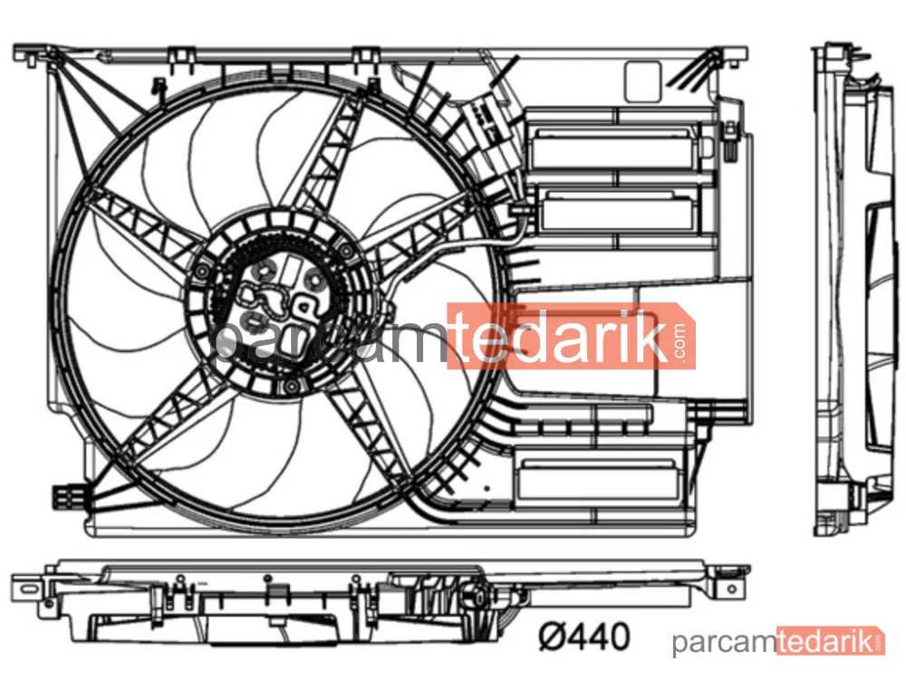 CFF404000P | Soğutma Fanı — B32-B38-B42-B46-B47-B48 - F39-F45-F46-F48-F52