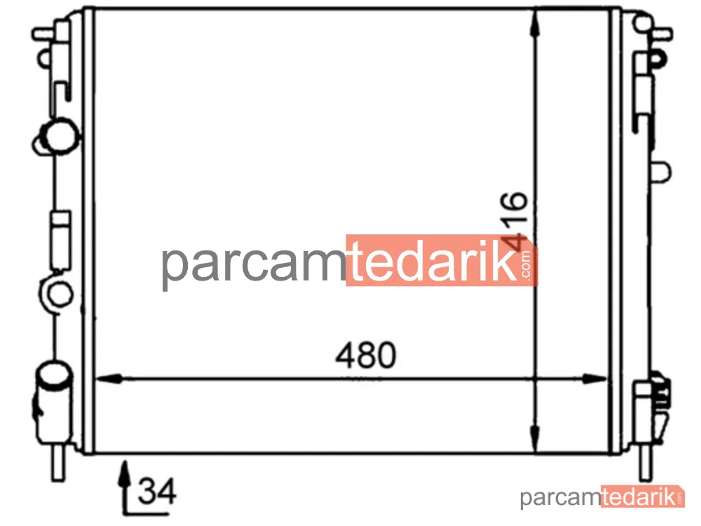 CR92000S | Su Radyatörü — Renault Clio II 1.9D