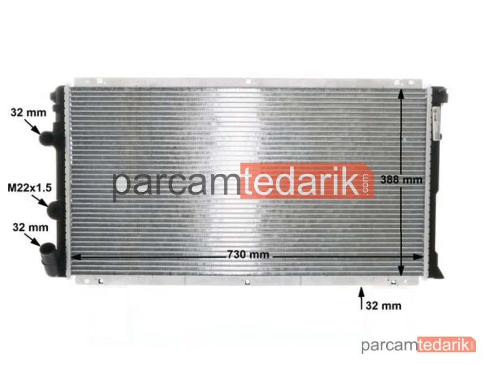 BEHR CR204000S | Su Radyatörü — Nissan Interstar Minibüs/Otobüs, Nissan Interstar Panelvan/Van, Nissan Interstar Platform şasi