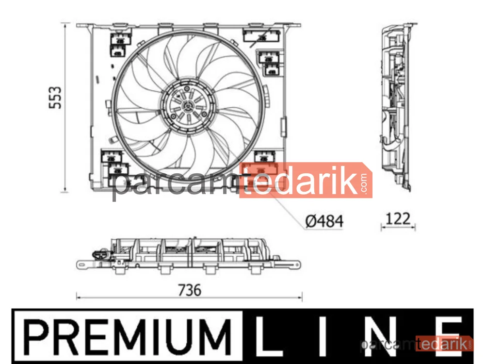 CFF542000P | FAN Davlumbazli — BMW G11-G30 / B46-B48