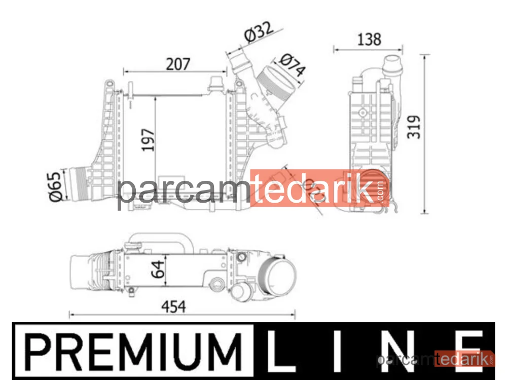 CI541000P | Turbo Radyatörü — Mercedes W205-213 M264 Y.M
