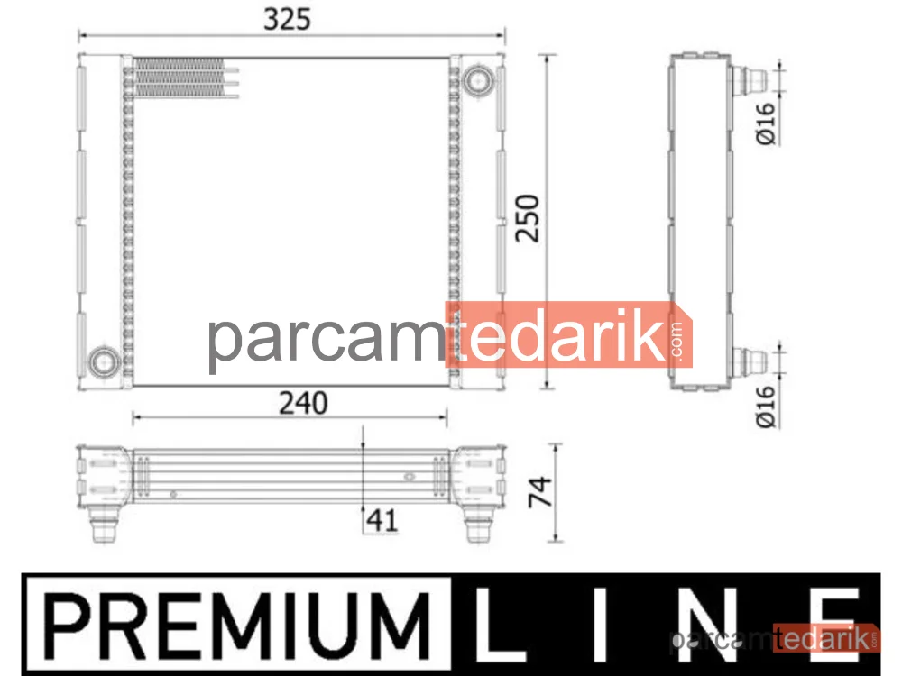 CR940000P | Su Radyatörü — BMW F10 M5-F12 M6 Sağ EK