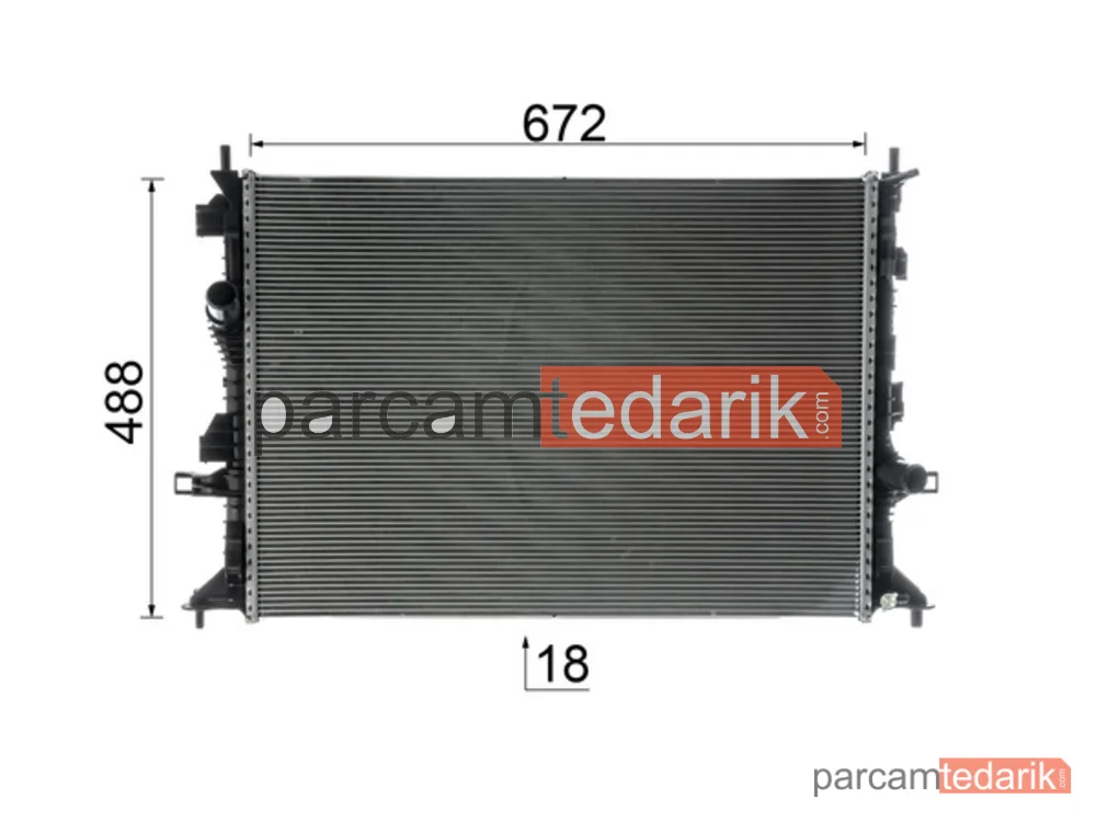 BEHR CR1724000P | Su Radyatörü — Ford Focus IV 1.0 Ecoboost 1.5 Ecoblue Otomatik SANZ. 18-25