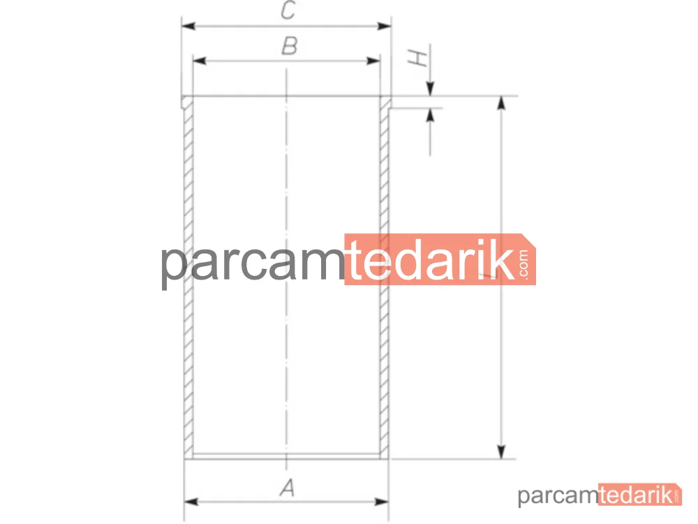 Silindir Gömleği — Renault Master II, Nissan Interstar, Opel Movano A - 021WV3400