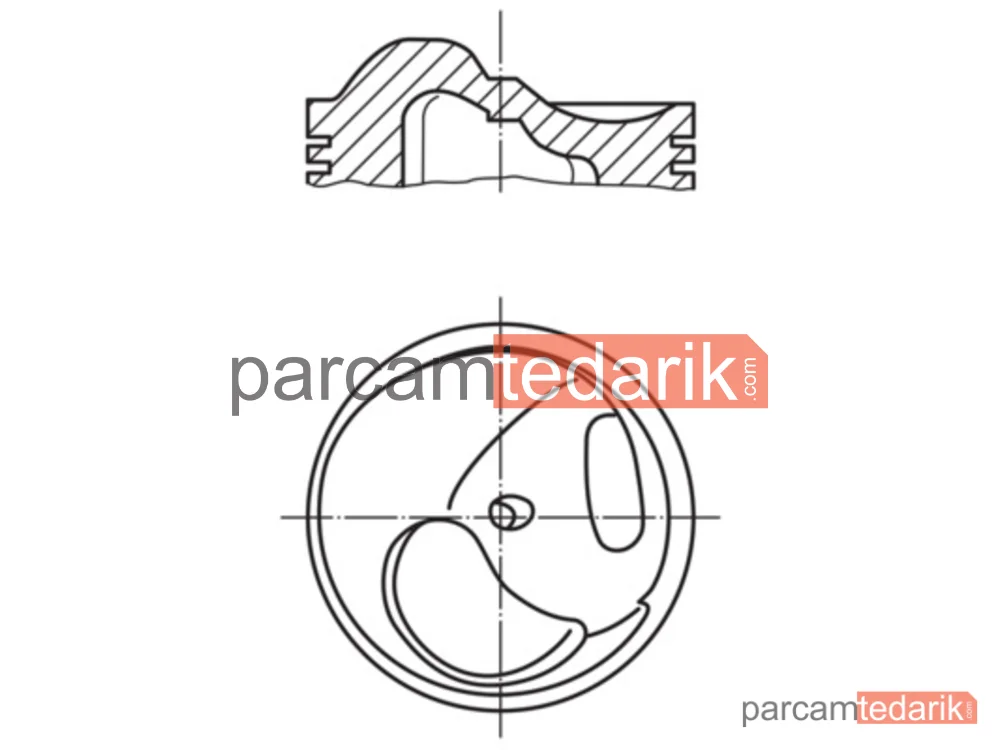 Piston — Mercedes-Benz S-Serisi, Mercedes-Benz 123, Mercedes-Benz /8 - 0023311