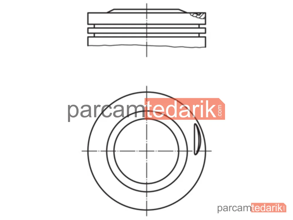 Piston — Mercedes-Benz 190, Mercedes-Benz 124, Mercedes-Benz 124 T-Model - 0022501