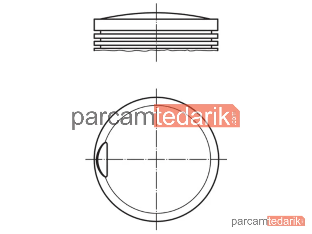 Piston — Mercedes-Benz 190 - 0022800