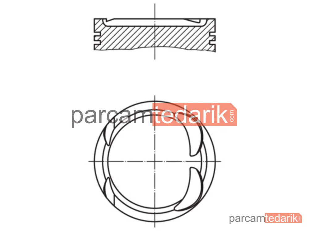 Piston — Mercedes-Benz Sprinter 3,5-t, Mercedes-Benz Sprinter 5-t, Mercedes-Benz C-Serisi - 0040600