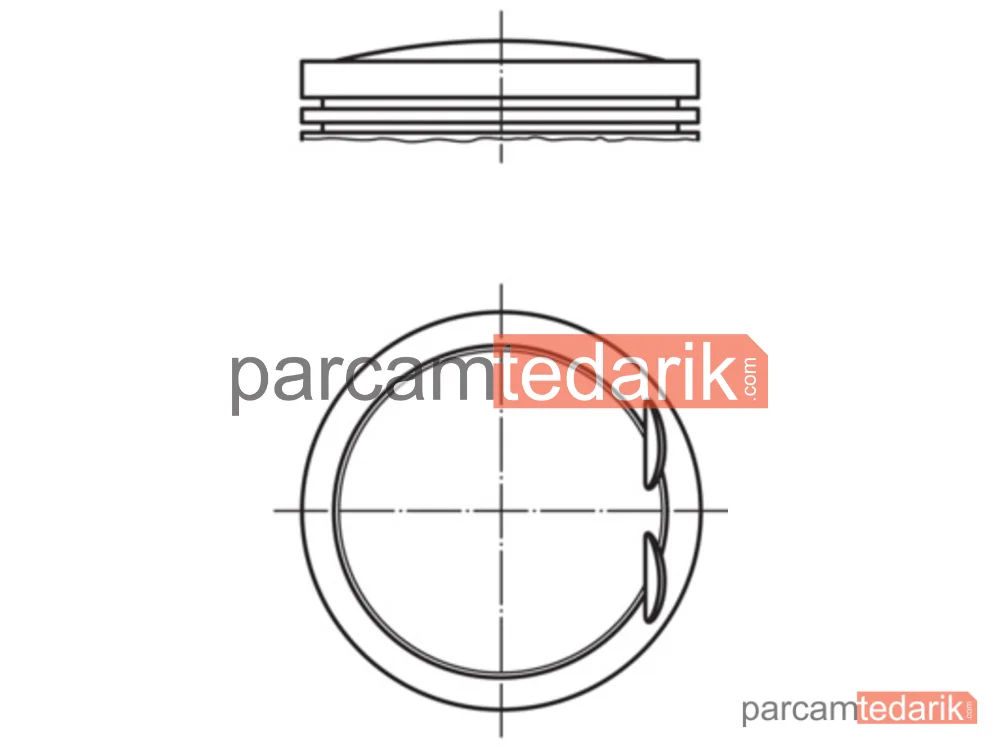 Piston — Mercedes-Benz C-Serisi T-Model, Mercedes-Benz C-Serisi - 001PI00172000