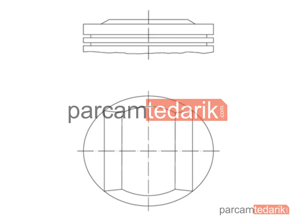 Piston — Mercedes-Benz C-Serisi, Mercedes-Benz C-Serisi T-Model - 0052100