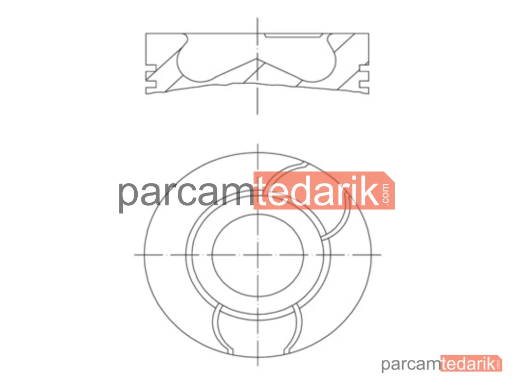 Piston (76 mm) — Dacia Duster, Dacia Lodgy, Dacia Duster Kasa/suv - 021PI00123000