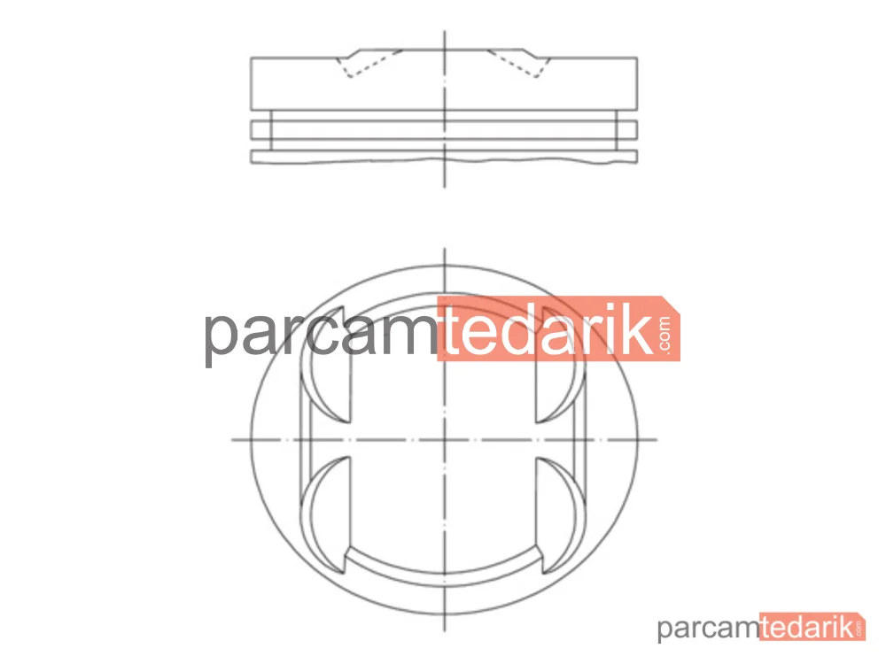 Piston — Mercedes-Benz C-Serisi T-Model, Mercedes-Benz E-Serisi - 0013401